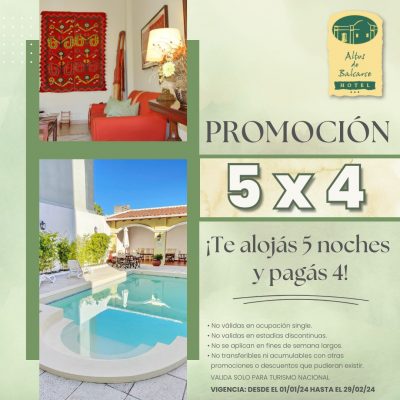 Hotel Altos de Balcarce • Promoción 5x4