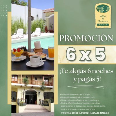 Hotel Altos de Balcarce • Promoción 6x5